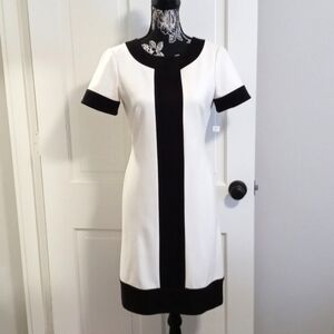 ANTONIO MELANI Black and White Dress